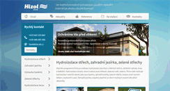 Desktop Screenshot of hizol.cz