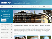Tablet Screenshot of hizol.cz